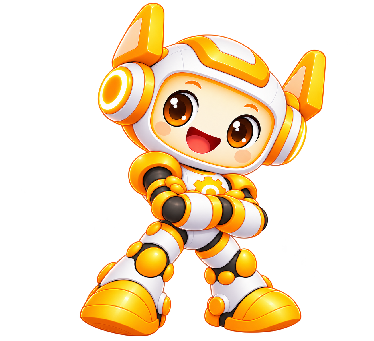 Roboto Mascot 3 (Arms crossed)