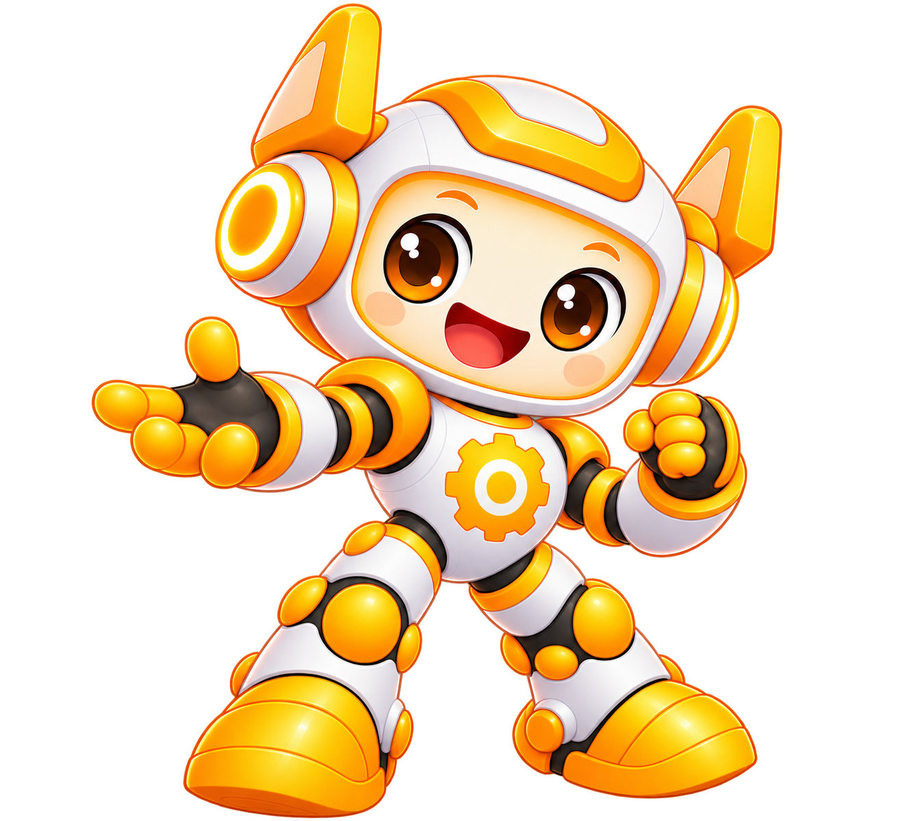 ROBOTO Mascot 4 - Welcoming pose